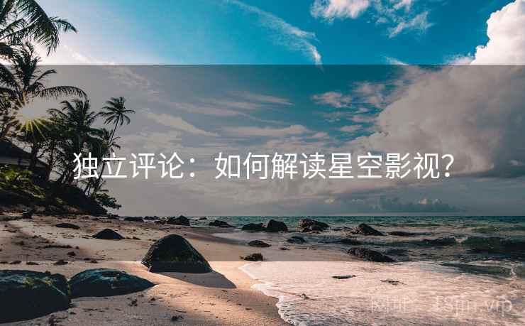 独立评论：如何解读星空影视？